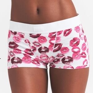 SKIMS Lipstick All Over Lip Print Boxer Shorts only